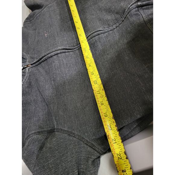 Y2K ONeil Surf Skate Hoodie Vintage Wash Mens Large Black - Picture 7 of 11